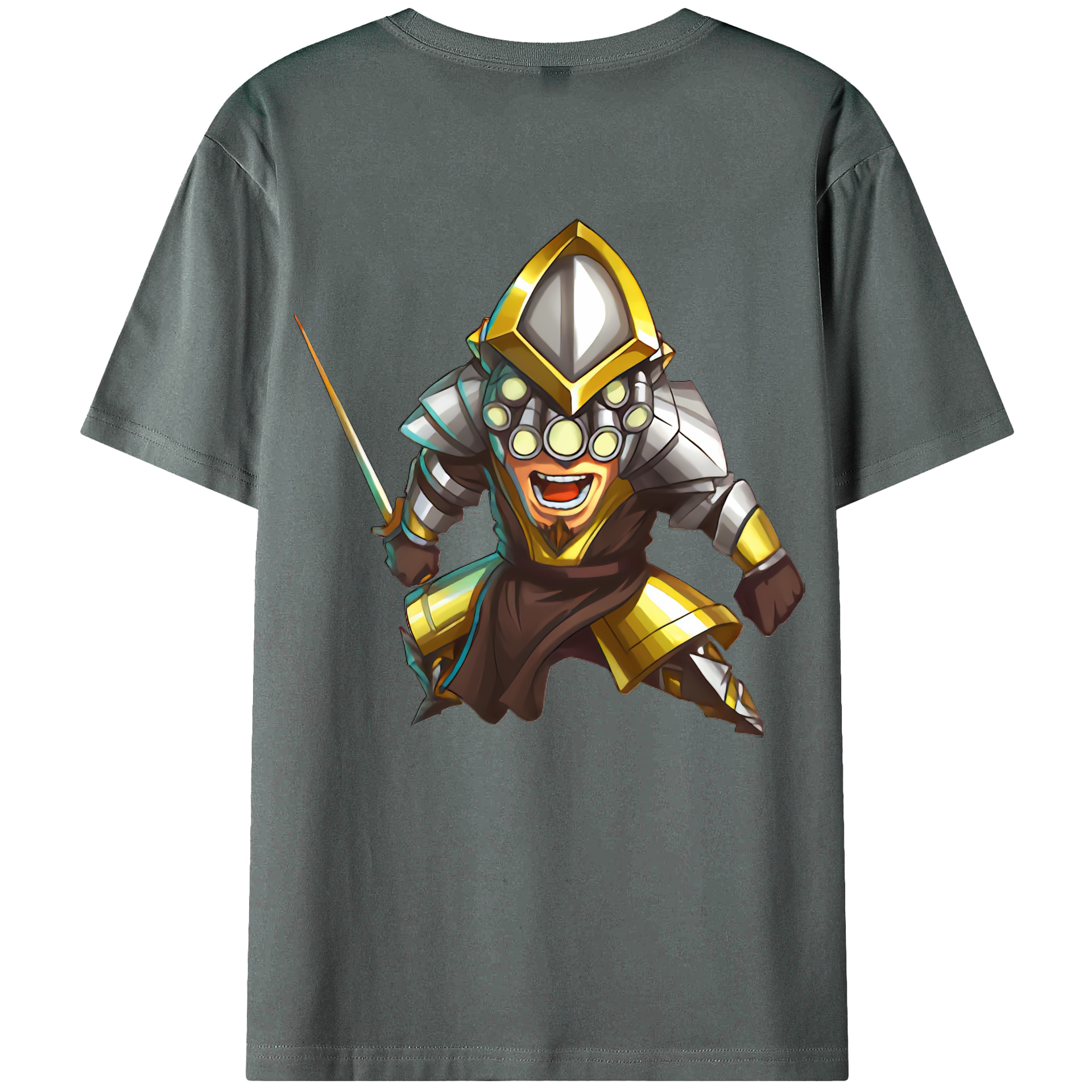 （画像用） リーグ・オブ・レジェンド League of Legends LOL 綿100％ メンズ半袖Tシャツ（バックプリント） 通気性